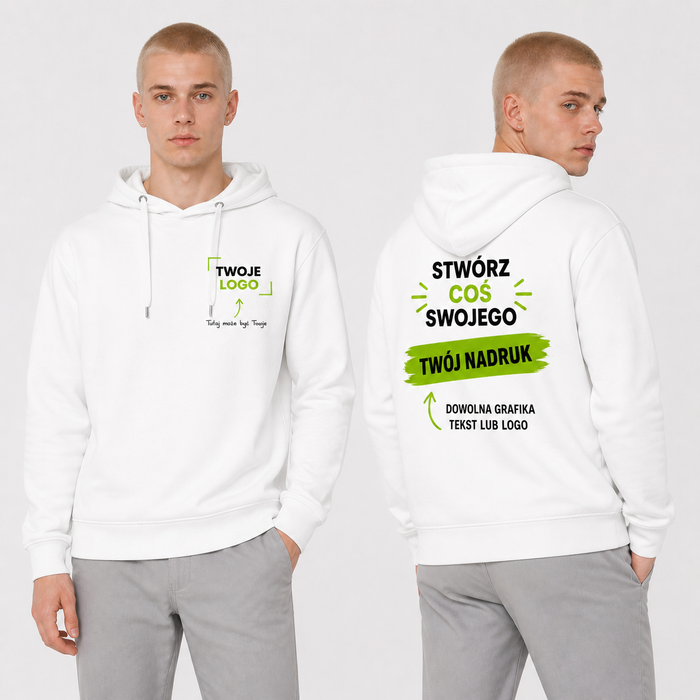 Bluza męska z własnym nadrukiem — bawełna z domieszką 280 g · MALFINI Moon