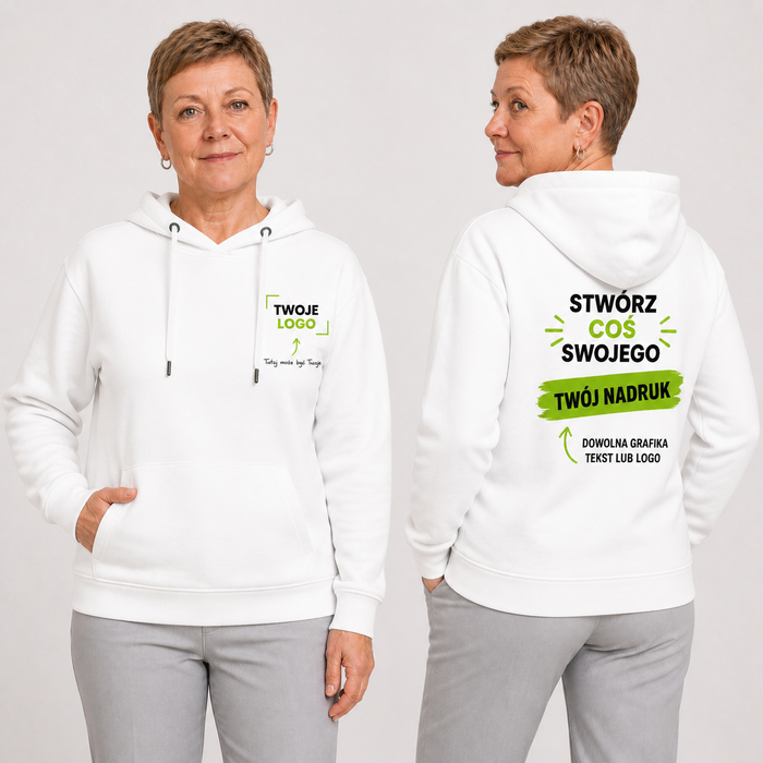 Bluza damska z własnym nadrukiem — bawełna z poliestrem 280 g · MALFINI Moon