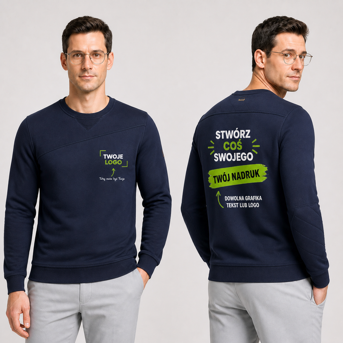 Bluza męska z własnym nadrukiem — bawełna z poliestrem 300 g · Tricorp Premium Sweater