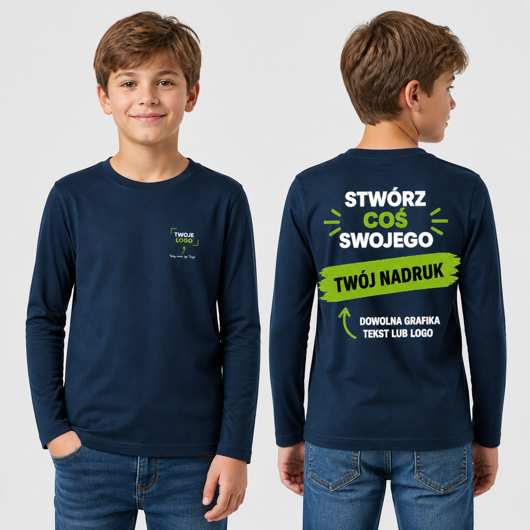 Koszulka z własnym nadrukiem — bawełna 150 g · Piccolio Progress LS