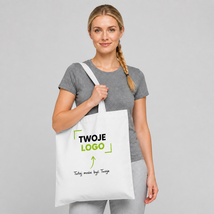 Torba na zakupy z własnym nadrukiem — bawełna · MALFINI Shopper