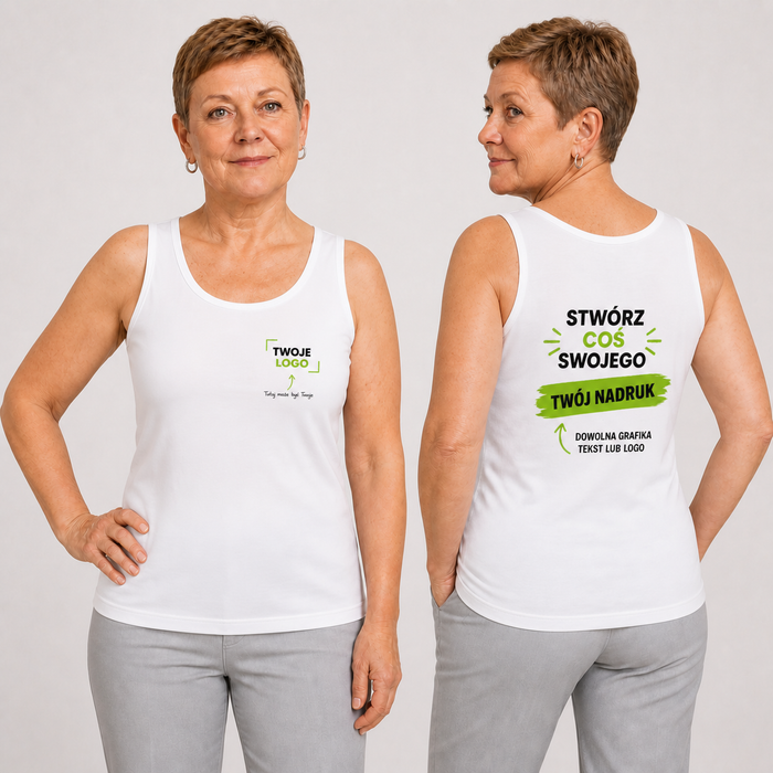 Top damski z własnym nadrukiem — bawełna 180 g · MALFINI Triumph