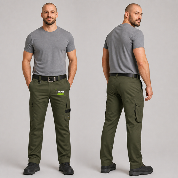 Spodnie robocze z własnym nadrukiem — bawełna z poliestrem 245 g · Tricorp Work Pants Twill