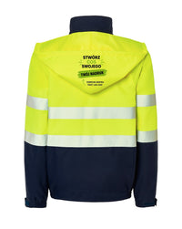 HV08U01 Kurtka ociepl odp rekawy — Navy / Gold Fluor (2)