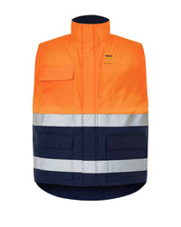 HV11U01 Kamizelka ocieplana — Navy / Orange Fluor
