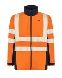 HV06U01 Kurtka softshell — Navy / Orange Fluor