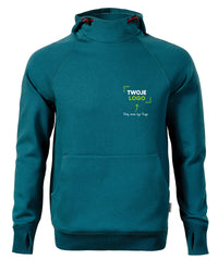 Vertex Hoodie — petrol blue