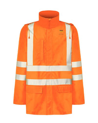 HV10U00 Kurtka Parka — pomarańczowy fluo