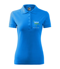 Pique Polo — snorkel blue