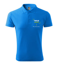 Pique Polo — snorkel blue
