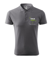 Pique Polo — stalowy