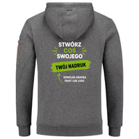 Premium Hooded Sweater — stone melange (2)