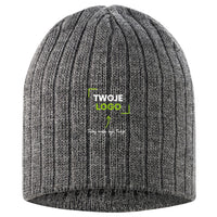 CZZIM BEANIE — szary melanż (2)