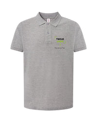 JT POLO — szary melanż