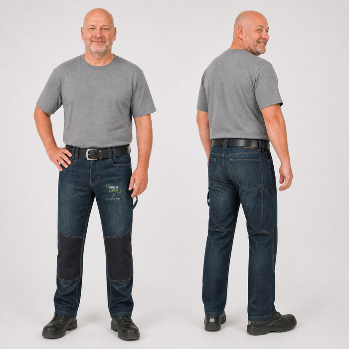 Jeansy robocze z własnym nadrukiem — bawełna 395 g · Tricorp Work Jeans