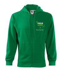 Trendy Zipper — zieleń trawy