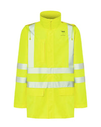 HV10U00 Kurtka Parka — żółty fluo