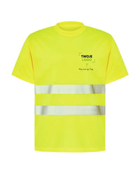 HV01U00 Koszulka tech SS — żółty fluo