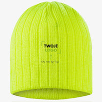 CZZIM BEANIE — żółty fluo