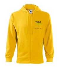 Trendy Zipper — żółty