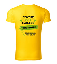 Slim Fit V-neck — żółty (2)